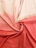 1 3/8 YD Cotton Hand-Dyed - Ombre Red to Peach