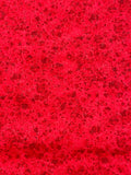 2002 1 7/8 YD Quilting Cotton - Mottled Red with Silver Glitter