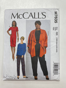 2017 Simplicity 7635 Sewing Pattern - Dress, Pants and Jacket FACTORY FOLDED