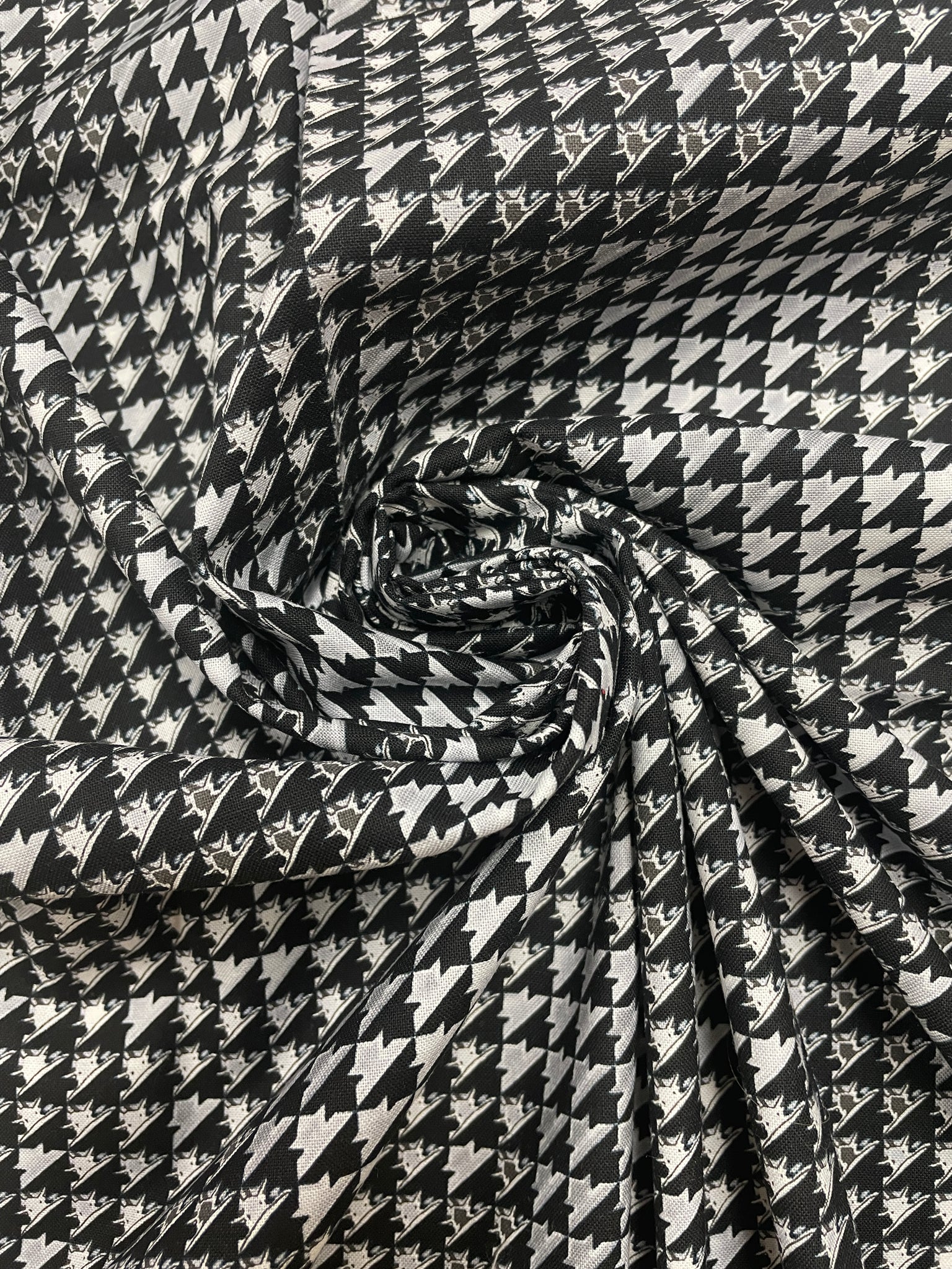 4 1/2 YD Quilting Cotton - Black, White  and Gray