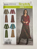 2007 Simplicity 3568 Sewing Pattern - Tops, Skirt, Pants and Scarf FACTORY FOLDED