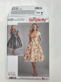 2017 Simplicity 8439 Sewing Pattern - Dress FACTORY FOLDED