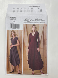 2017 Vogue 9268 Sewing Pattern - Dress FACTORY FOLDED