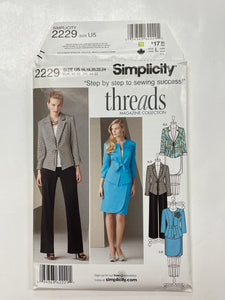 2011 Simplicity 2229 Sewing Pattern - Jacket, Pants and Skirt FACTORY FOLDED