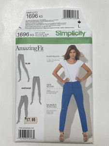 2013 Simplicity 1696 Sewing Pattern - Pants FACTORY FOLDED