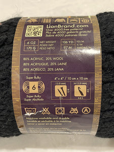 Yarn Wool Ease Thick & Quick - Black