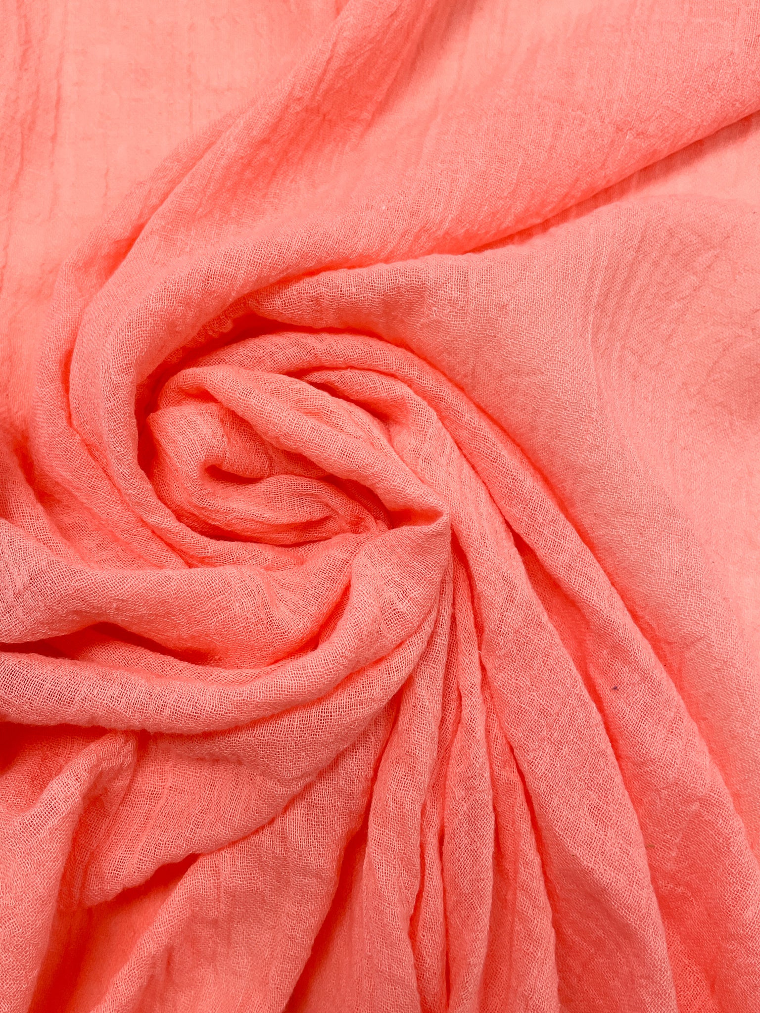 Cotton Gauze Vintage - Salmon Peach