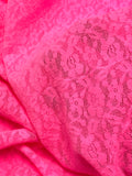 Nylon Stretch "Lace" - Neon Pink