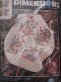 2003 1 1/8 YD Cross Stitch Quilt Vintage - Bird Houses "A Home For All Seasons"