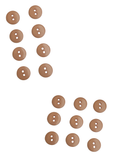 Buttons Plastic Set of 8 or 9 - Beige