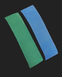 Poly/Cotton Ribbed Collar Vintage - Cream, Green, or Blue