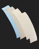 Poly/Cotton Ribbed Collar 3 5/8" Vintage - Blue, Heather Gray, Cream, or Beige