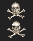 Metal Lapel Pin - Skull and Cross Bones