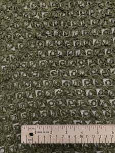 2 3/8 YD Nylon Stretch Textured Knit - Dark Army Green