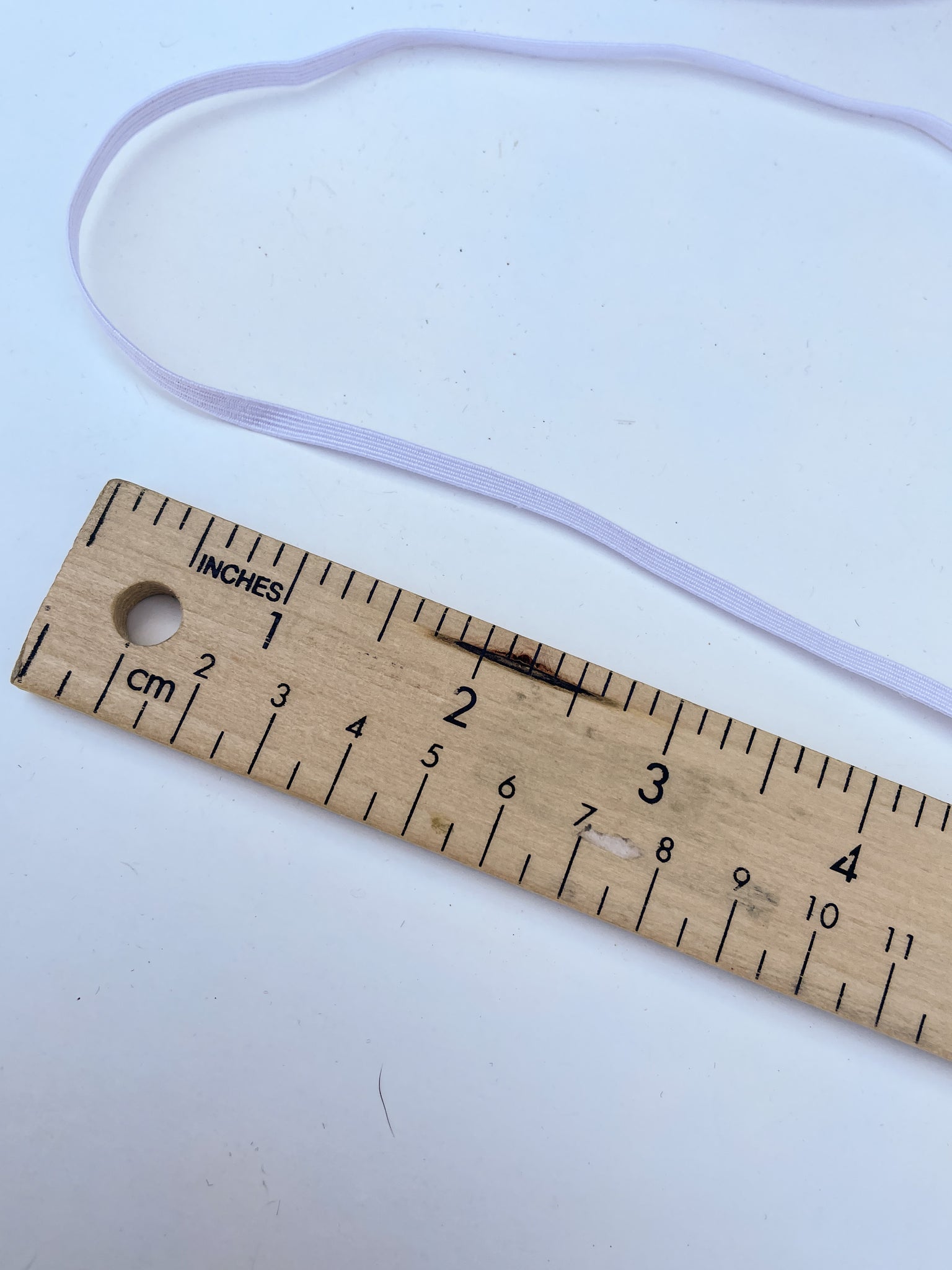 SALE Elastic 3/16" Wide By the Yard - White