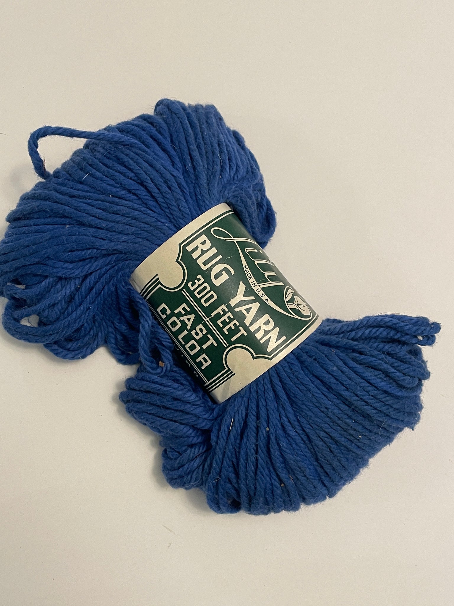 SALE Yarn Vintage Rug - Blue