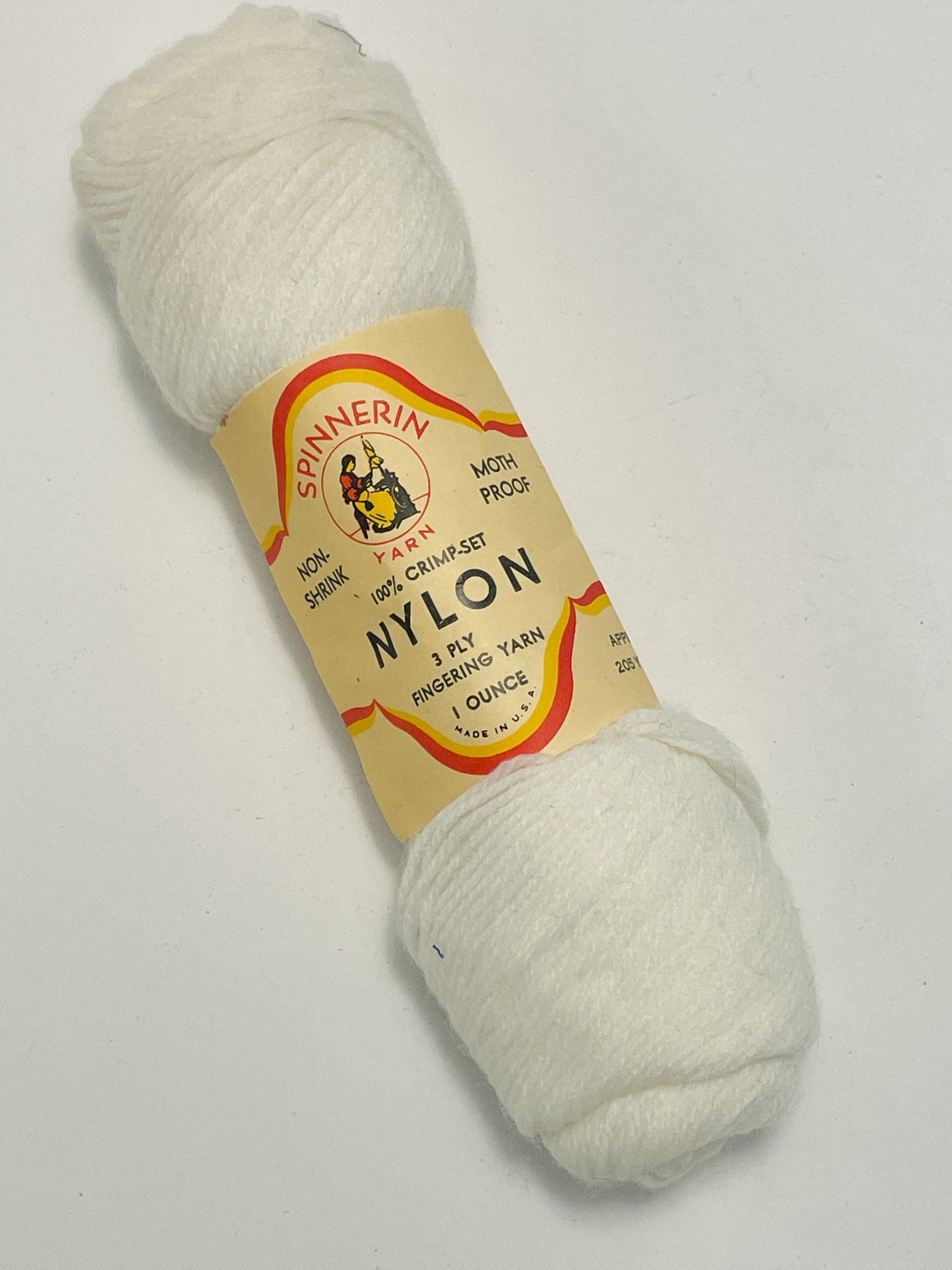 SALE Yarn Vintage Nylon - White