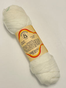 Yarn Vintage Nylon 3-Ply Fingering Weight- White