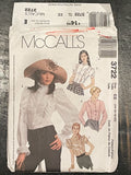 2002 McCall's 3722 Pattern - Women's Blouses FACTORY FOLDED