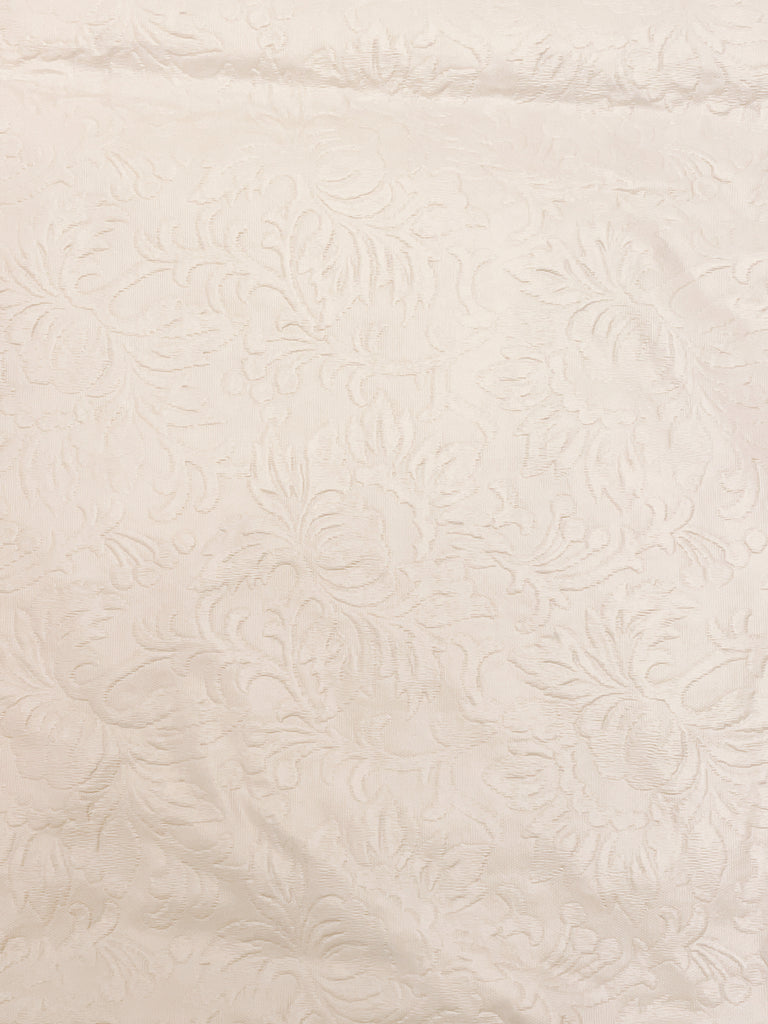 Flannel-Backed Vinyl Embossed - White