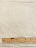 SALE 30" Flannel-Backed Vinyl Embossed Remnant - White