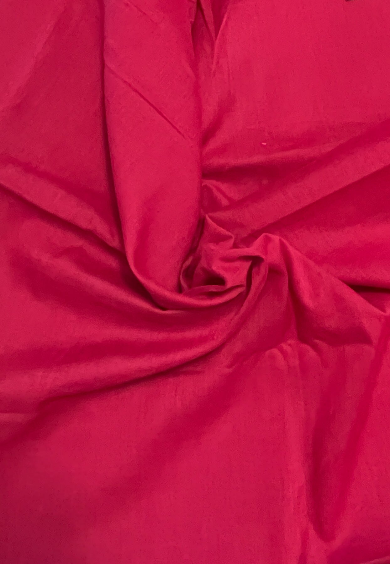 SALE 2 YD Poly Cotton Batiste - Raspberry
