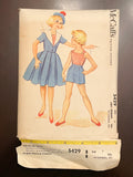 1960 McCall's 5429 Pattern - Girl's Camisole, Jacket, Shorts and Skirt