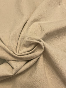 Salvaged Cotton Poly Drop Cloth Fabric - Light Gray