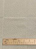 1 1/3 YD Polyester Jacquard - Off White with Small Polka Dots