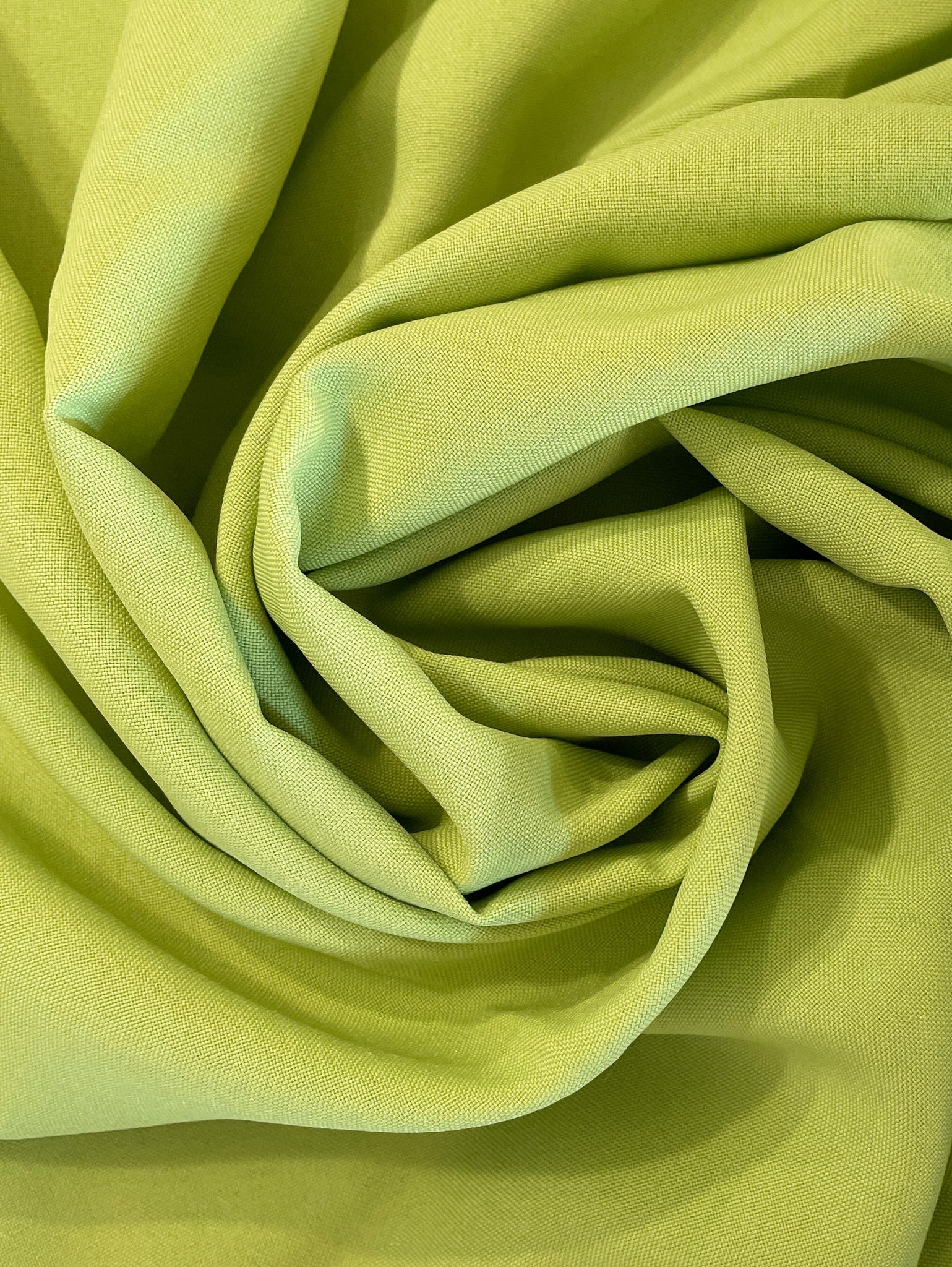 2 3/4 YD Polyester Plain Weave - Lime Green