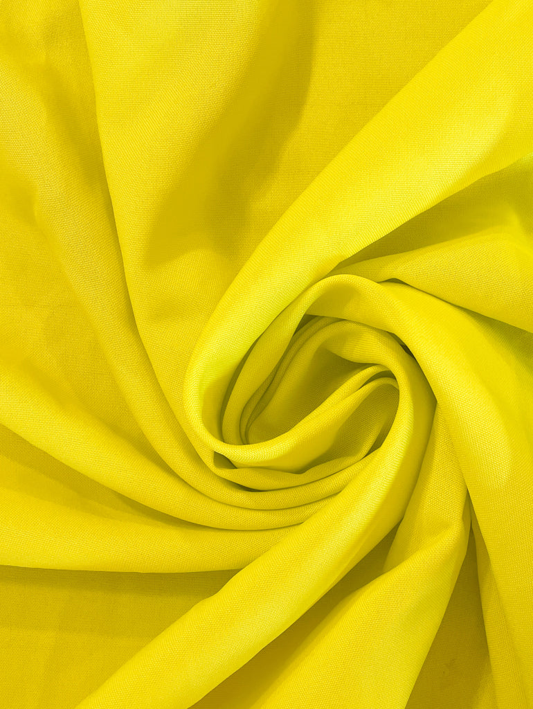 2 1/8 YD Polyester Plain Weave - Bright Yellow