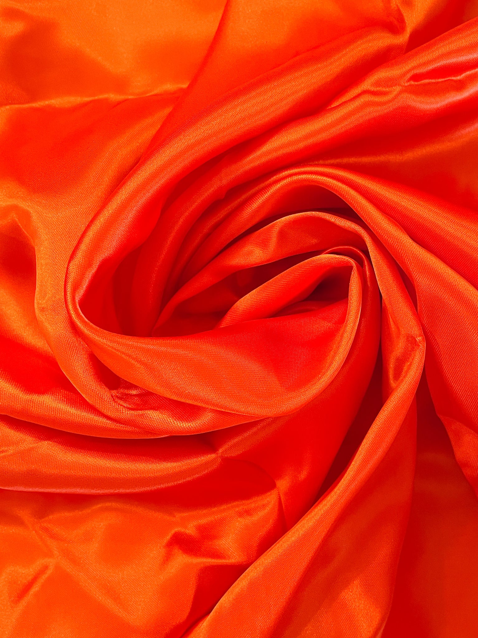 3 YD Polyester Satin - Pumpkin Orange