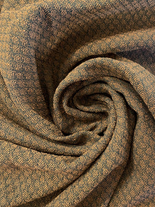 SALE 1 1/4 YD Polyester Blend Home Dec. - Light Brown and Dark Gray