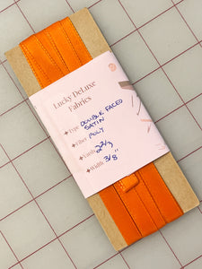 2 2/3 YD Polyester Satin Ribbon - Orange