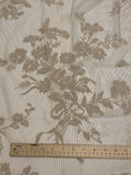 SALE 2 1/4 Vintage Nylon Lace Curtain - Beige