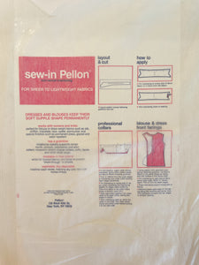 Polyester Non-Woven Lightweight Sew-In Interfacing - White