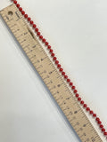 SALE Bundle Plastic Round Beaded Trim - Metallic Red