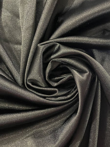 3/4 YD Polyester Satin Remnant - Black