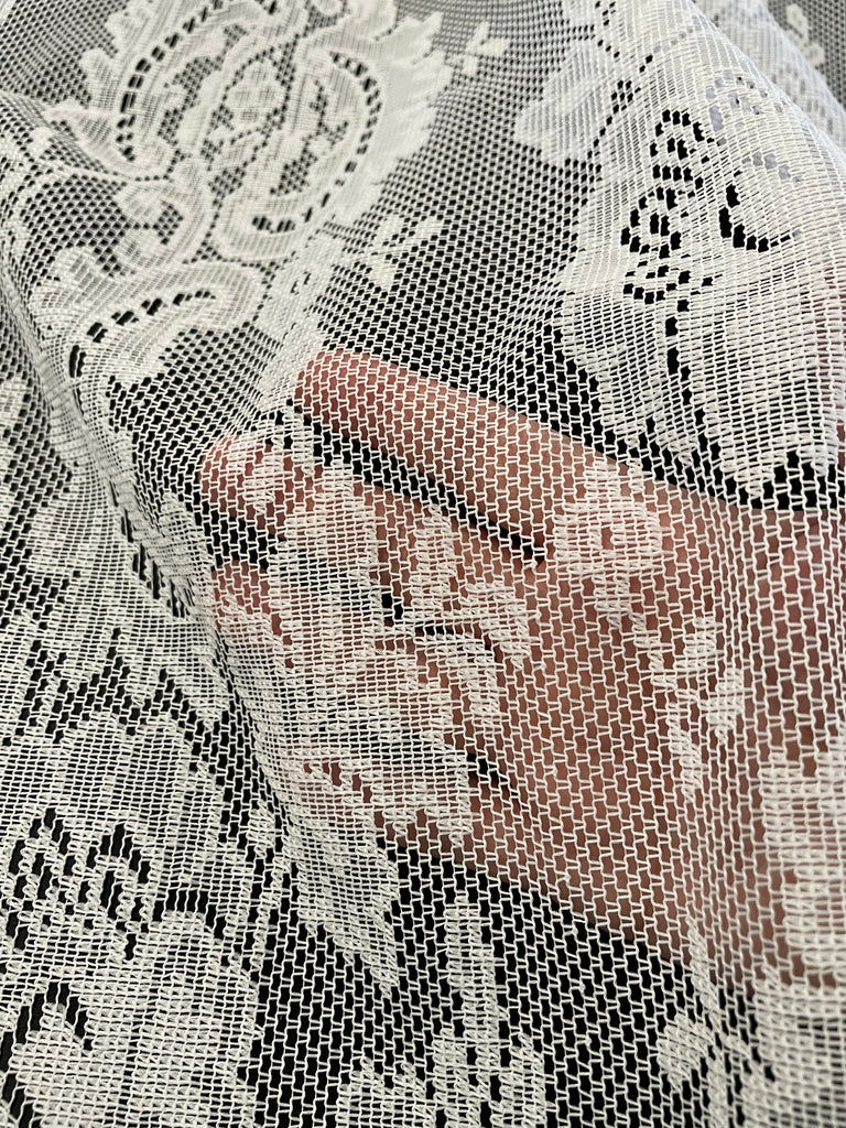 Polyester Lace - White