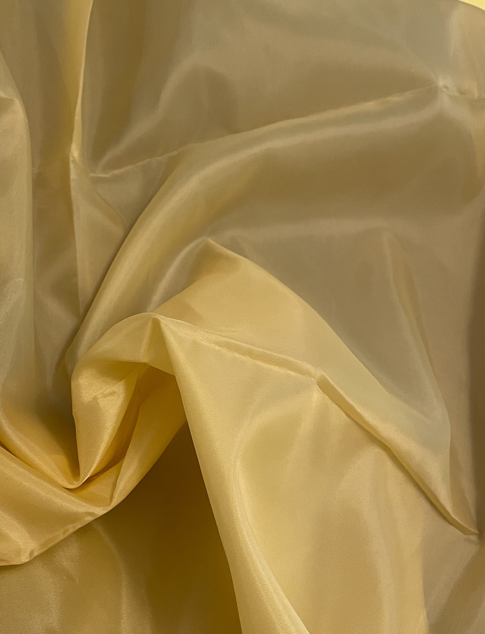 SALE 1 YD Polyester Lining - Dull Yellow
