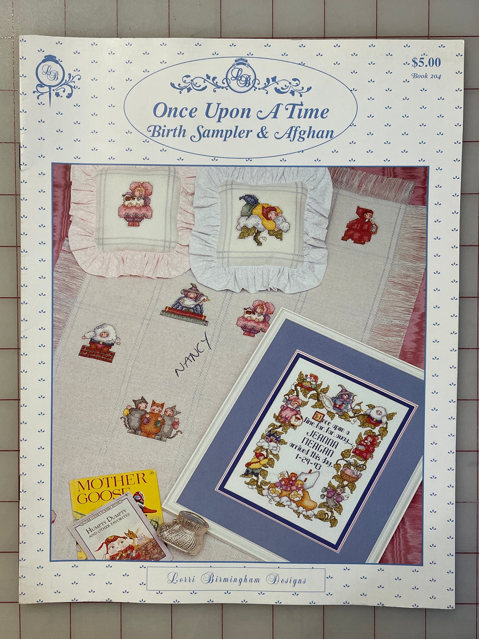 SALE Cross Stitch Pattern Leaflet - "Once Upon A Time"