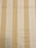7/8 Cotton Herringbone with Yarn Dyed Stripe Remnant - Yellow and Off White (Natural)