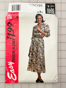 1993 Stitch n' Save 6646 Pattern - Dress FACTORY FOLDED