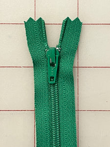 Zipper 6 1/2" Polyester Coil - Green