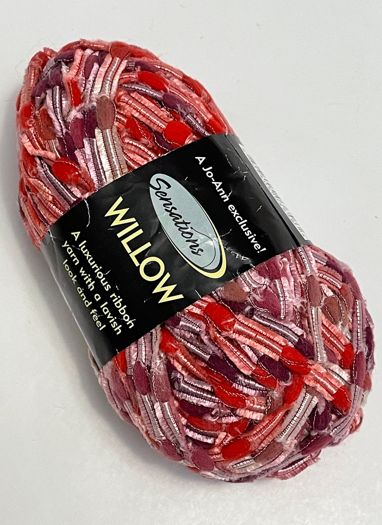 Yarn Nylon/Rayon Blend - Variegated Red and Burgundy