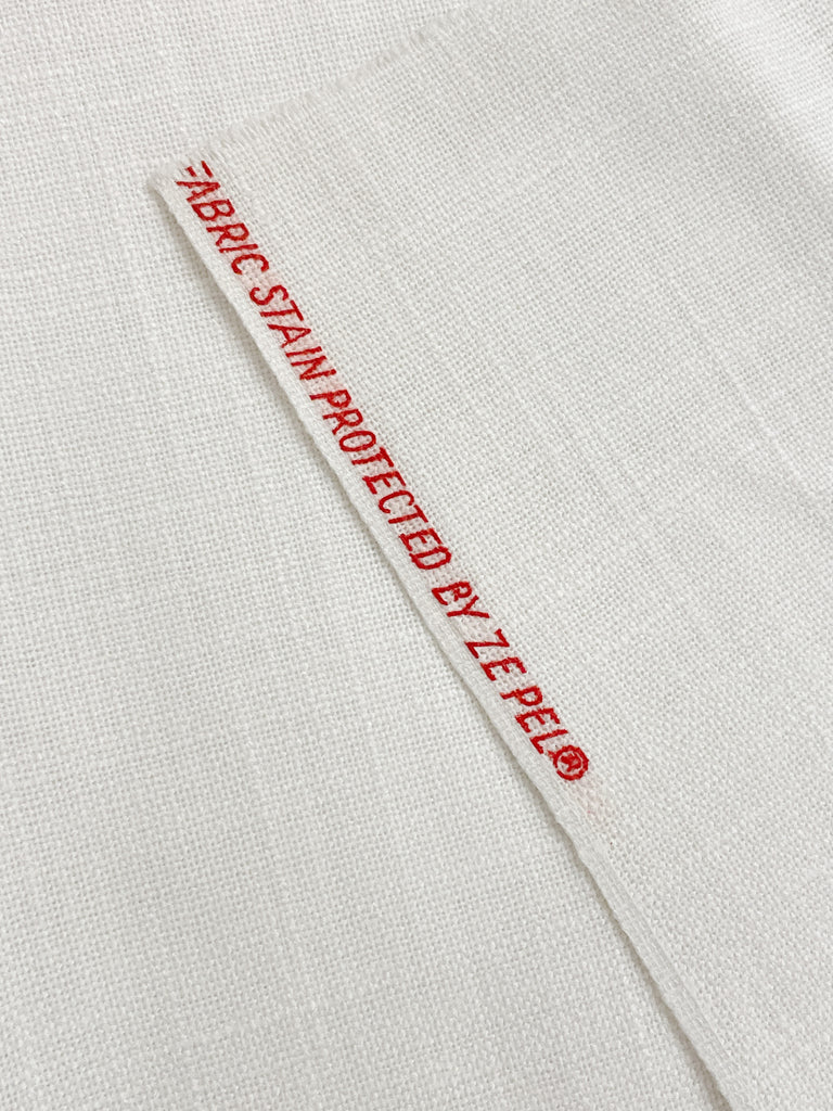 5/8 YD Polyester "Linen" Weave Vintage Remnant - White