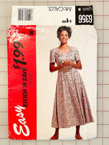 1993 Stitch 'n Save 6356 Pattern - Dress FACTORY FOLDED