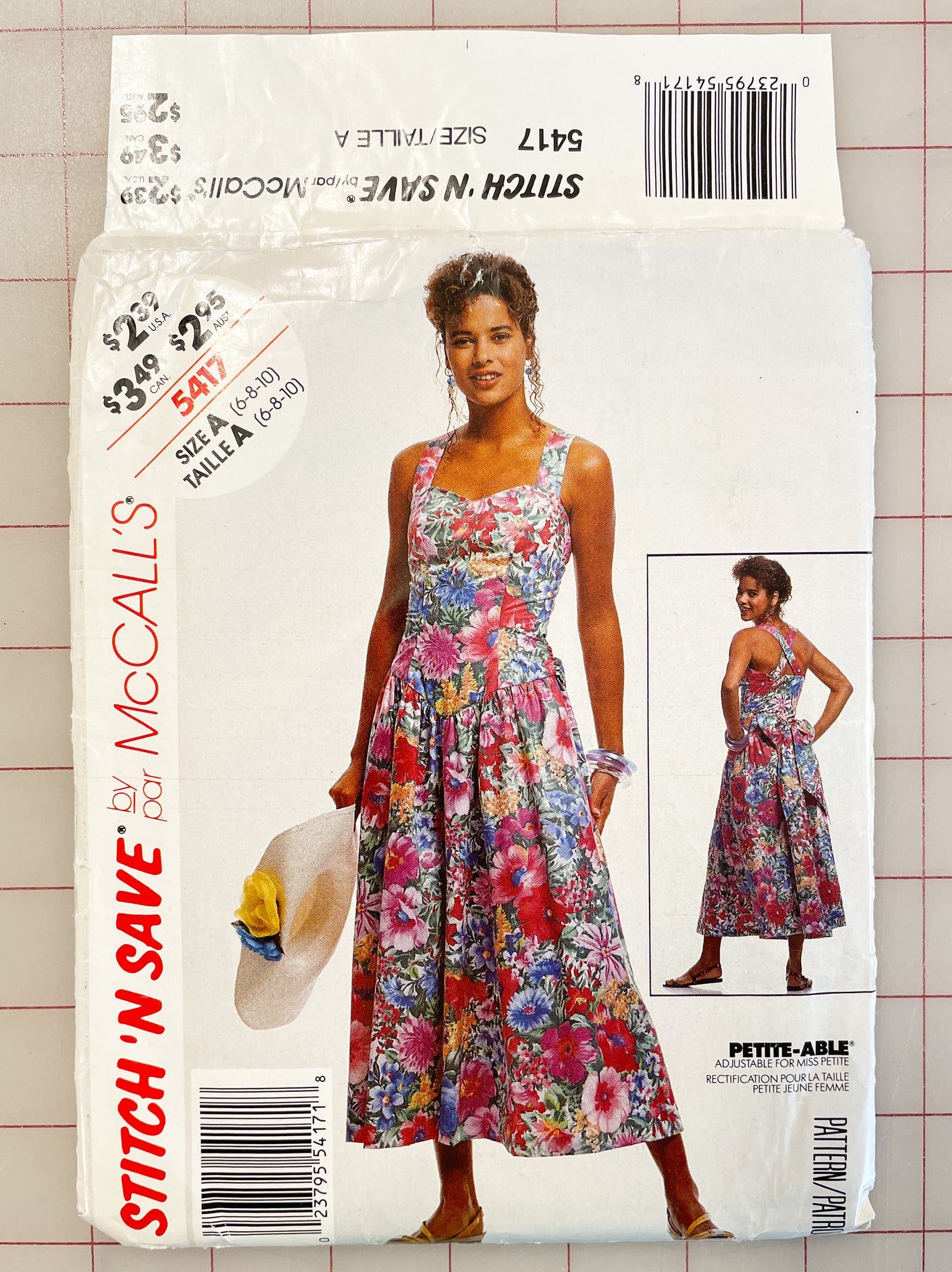 SALE 1991 Stitch 'n Save 5417 Pattern - Women's Dress FACTORY FOLDED