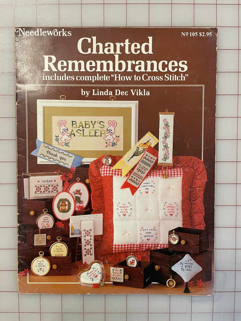 1981 Counted Cross Stitch Leaflet - "Charted Remembrances"