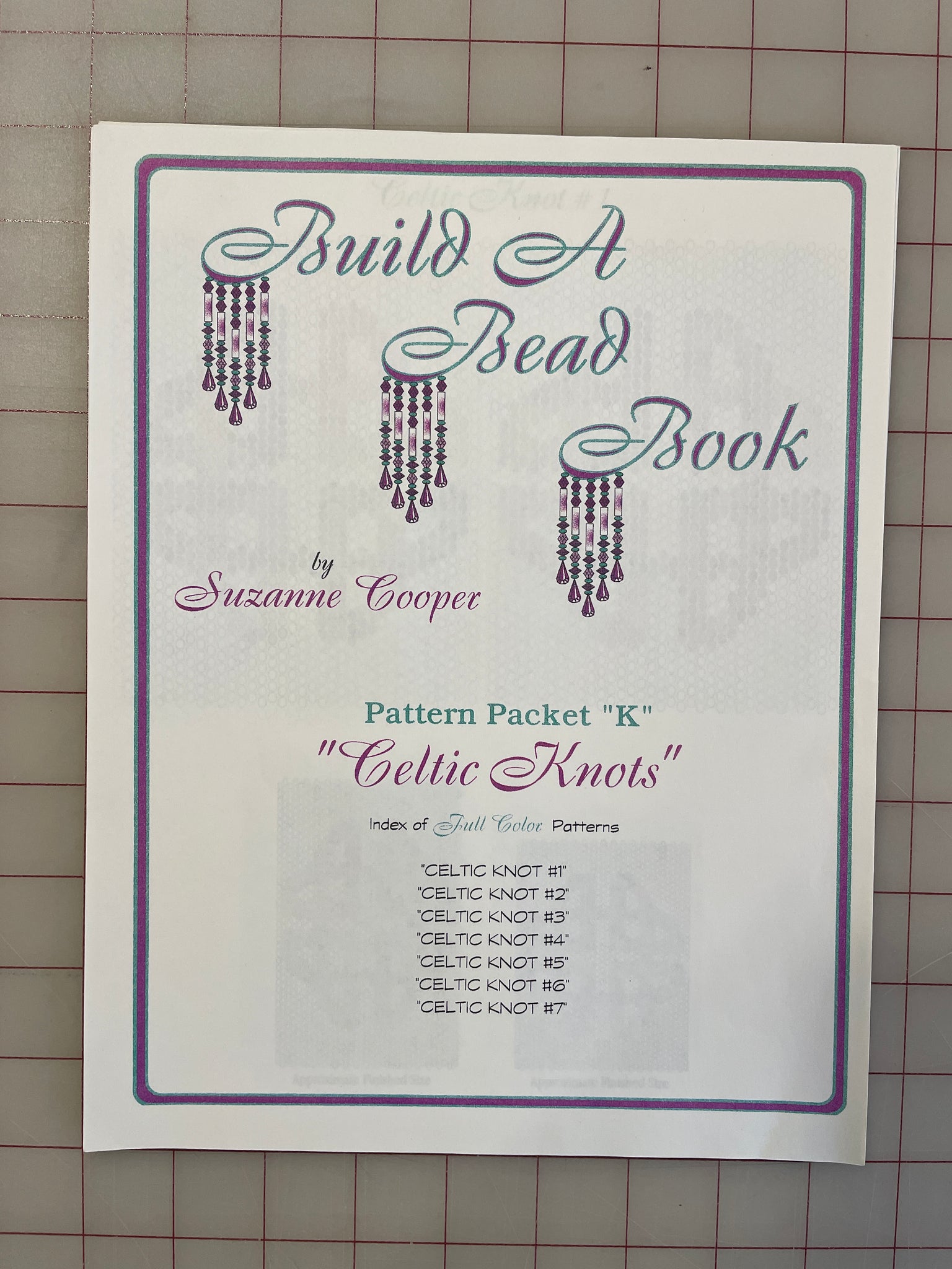 SALE Beading Pattern Book - "Build A Bead Book" Packet "K"